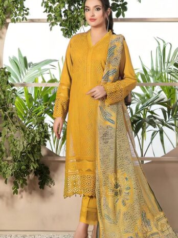 Mushq Luxury collection hit  Code  Available on Fine Quality Lawn with cotton net Dupatta